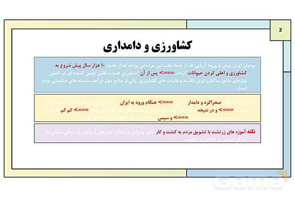 پاورپوینت تدریس درس سیزدهم تاریخ دهم: اقتصاد و معیشت در ایران باستان- پیش نمایش