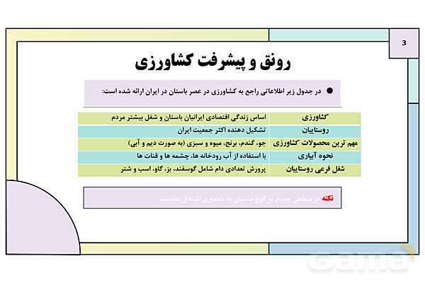 پاورپوینت تدریس درس سیزدهم تاریخ دهم: اقتصاد و معیشت در ایران باستان- پیش نمایش