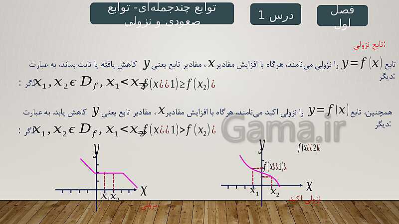 پاورپوینت آموزش فصل 1 ریاضی 3 تجربی: تابع- پیش نمایش