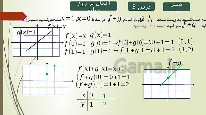 پاورپوینت حل نمونه سوالات امتحان نهایی فصل دوم ریاضی و آمار 2 - پیش نمایش