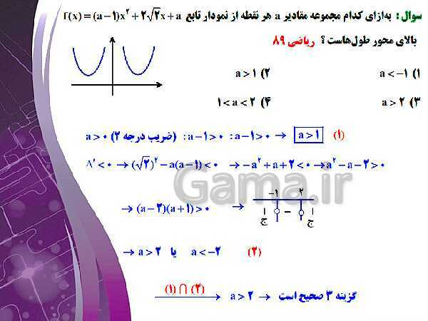 پاورپوینت آموزشی فصل اول : هندسه تحلیلی و جبر- پیش نمایش