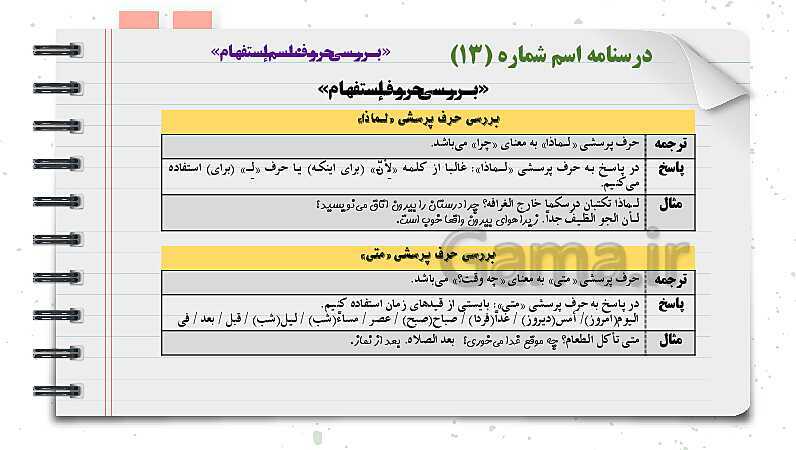 پاورپوینت دوره آموزشی کامل قواعد عربی دوره اول متوسطه (7 و 8 و 9ام)- پیش نمایش