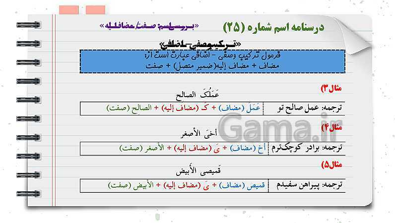 پاورپوینت دوره آموزشی کامل قواعد عربی دوره اول متوسطه (7 و 8 و 9ام)- پیش نمایش