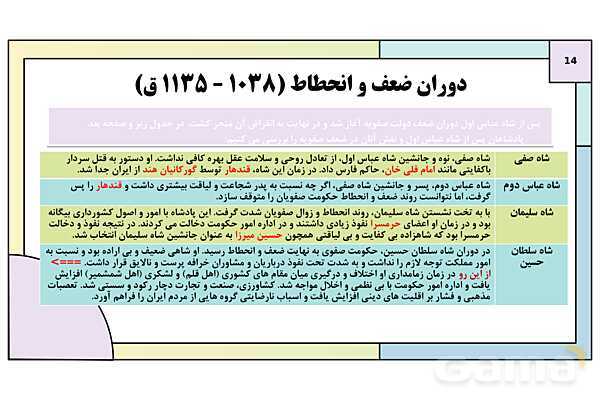 پاورپوینت تدریس درس 13: تحولات سیاسی و اقتصادی ایران در دوره صفوی | کتاب درسی تاریخ یازدهم انسانی- پیش نمایش