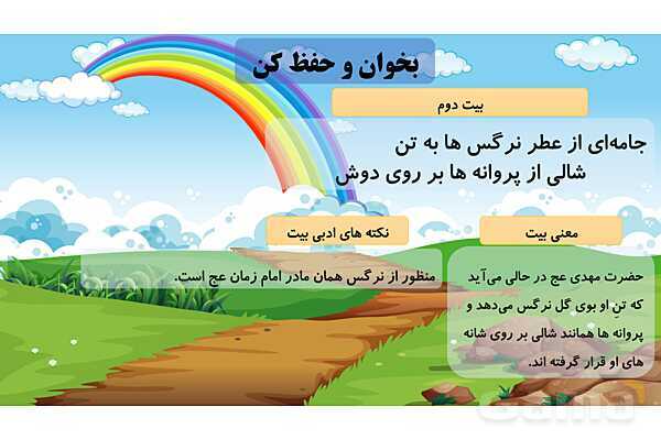 پاورپوینت فارسی پنجم ابتدایی | درس 13: روزی که باران میبارید و شعر بال در بال پرستوها- پیش نمایش