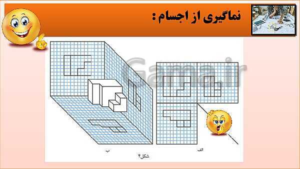 پاورپوینت کتاب نقشه کشی فنی رایانه ای  پودمان 3: رسم سه نما و پرسپکتیو با روش کاوالیر- پیش نمایش