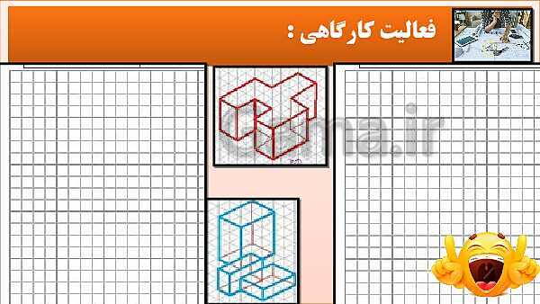 پاورپوینت کتاب نقشه کشی فنی رایانه ای  پودمان 3: رسم سه نما و پرسپکتیو با روش کاوالیر- پیش نمایش