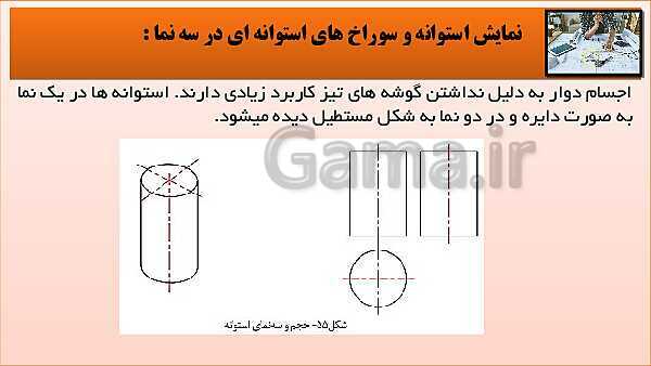 پاورپوینت کتاب نقشه کشی فنی رایانه ای  پودمان 3: قسمت پنجم- پیش نمایش