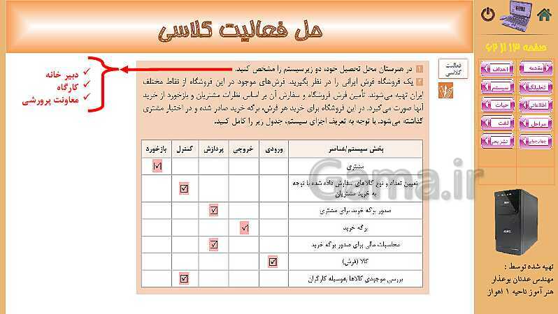 پاورپوینت پودمان 4: تجزیه و تحلیل سیستمهای اطلاعاتی | کتاب دانش فنی پایه رشته شبکه و نرم افزار- پیش نمایش