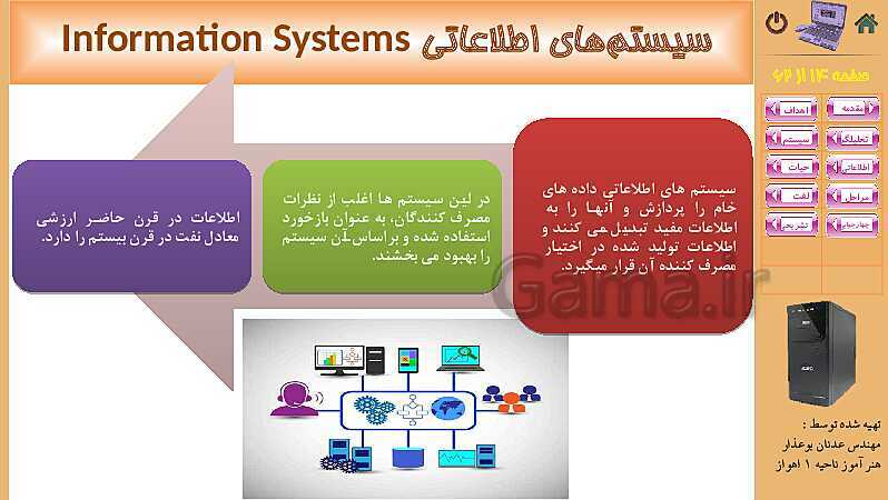 پاورپوینت پودمان 4: تجزیه و تحلیل سیستمهای اطلاعاتی | کتاب دانش فنی پایه رشته شبکه و نرم افزار- پیش نمایش