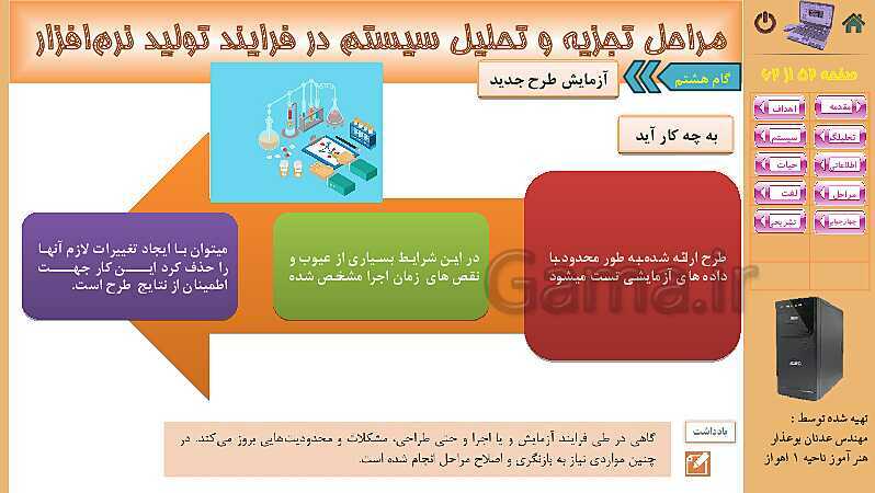 پاورپوینت پودمان 4: تجزیه و تحلیل سیستمهای اطلاعاتی | کتاب دانش فنی پایه رشته شبکه و نرم افزار- پیش نمایش