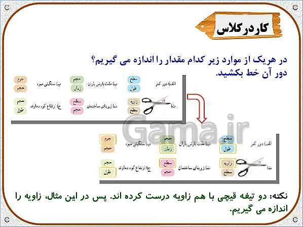 پاورپوینت ریاضی ششم دبستان | فصل 5: طول و سطح- پیش نمایش