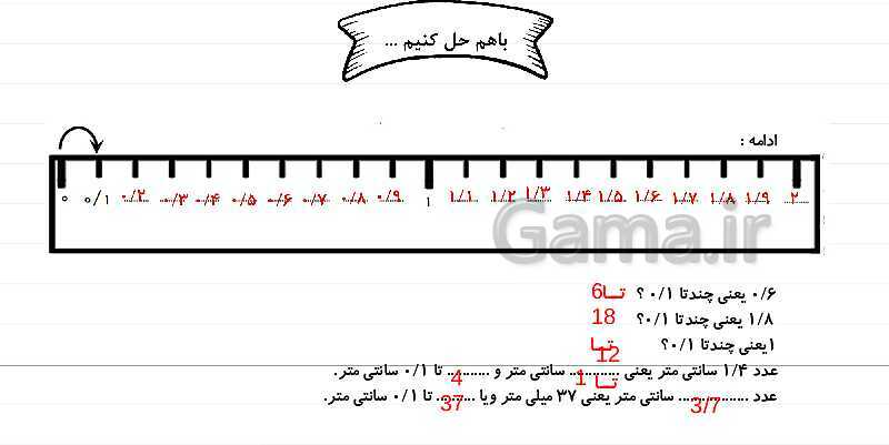 پاورپوینت آموزش فصل 5 ریاضی چهارم: عدد مخلوط و عدد اعشاری- پیش نمایش