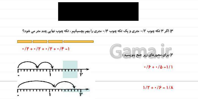 پاورپوینت آموزش فصل 5 ریاضی چهارم: عدد مخلوط و عدد اعشاری- پیش نمایش