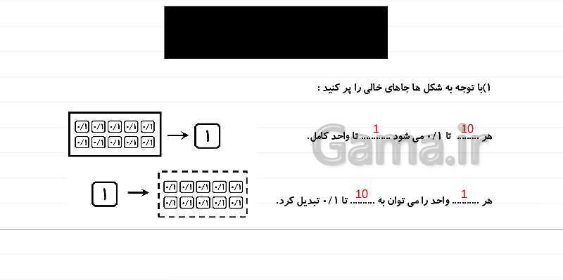 پاورپوینت آموزش فصل 5 ریاضی چهارم: عدد مخلوط و عدد اعشاری- پیش نمایش