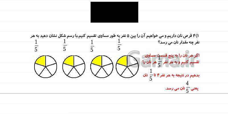 پاورپوینت آموزش فصل 5 ریاضی چهارم: عدد مخلوط و عدد اعشاری- پیش نمایش