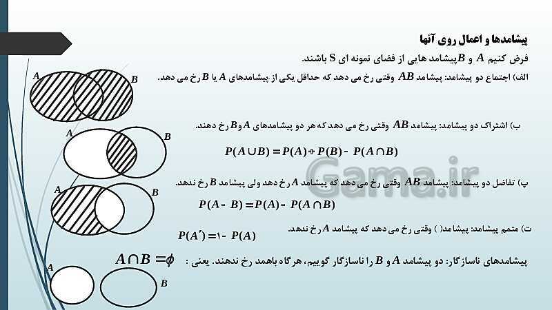 پاورپوینت نکات مهم فصل 7 درس اول: احتمال شرطی و پیشامدهای مستقل- پیش نمایش