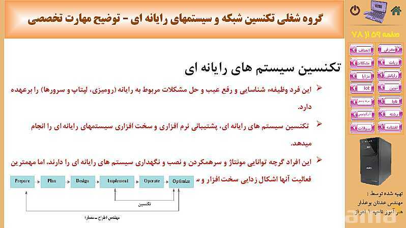 پاورپوینت پودمان 5: فناوری‌های نوین  | کتاب دانش فنی پایه رشته شبکه و نرم افزار- پیش نمایش