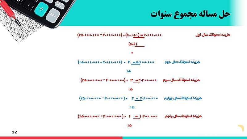 پاورپوینت دانش فنی پایه رشته حسابداری | پودمان 4: محاسبات و برآوردها- پیش نمایش