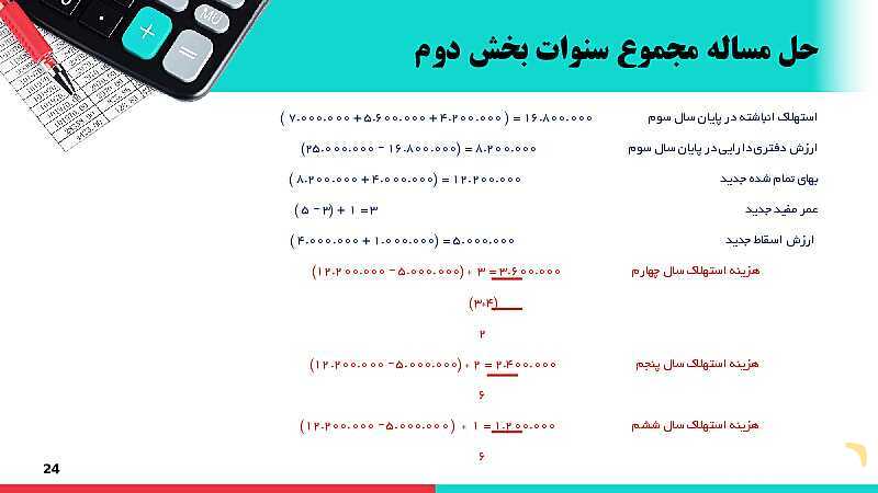 پاورپوینت دانش فنی پایه رشته حسابداری | پودمان 4: محاسبات و برآوردها- پیش نمایش