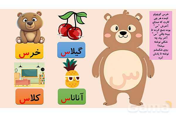پاورپوینت آموزش کتاب فارسی اول دبستان | درس 3: نشانهی سـ س- پیش نمایش