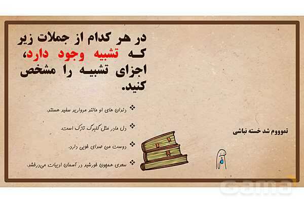 پاورپوینت آموزش آرایهی تشبیه - پیش نمایش