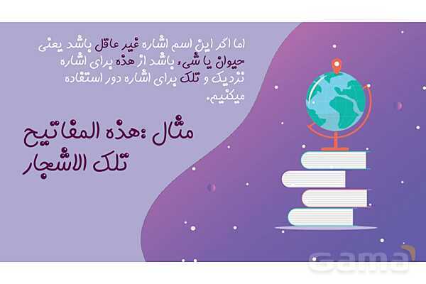 پاورپوینت اسماء اشاره درس اول عربی پایه هفتم- پیش نمایش