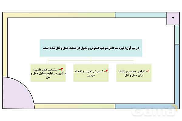 پاورپوینت تدریس درس سوم: ویژگی ها و انواع شیوه های حمل و نقل | جغرافیا 3 دوازدهم انسانی- پیش نمایش