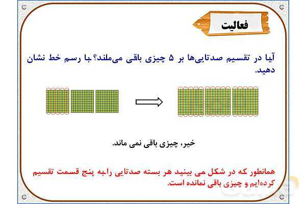 پاورپوینت ریاضی ششم دبستان | فصل 1: بخشپذیری- پیش نمایش