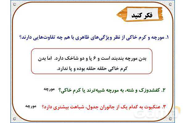پاورپوینت علوم تجربی چهارم دبستان | درس 11: بیمهرهها- پیش نمایش