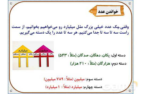 پاورپوینت ریاضی پنجم دبستان | فصل 1: معرفی میلیارد- پیش نمایش