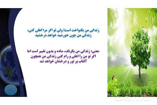 پاورپوینت معنی و آرایه های درس 17 فارسی نهم؛ شازده کوچولو- پیش نمایش