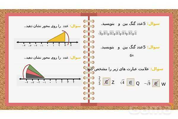 پاورپوینت فصل دوم ریاضی نهم: عددهای حقیقی- پیش نمایش