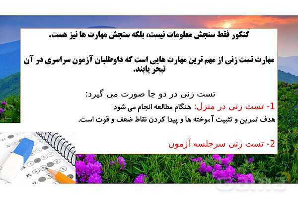 پاورپوینت آموزش مهارت های تست زنی- پیش نمایش
