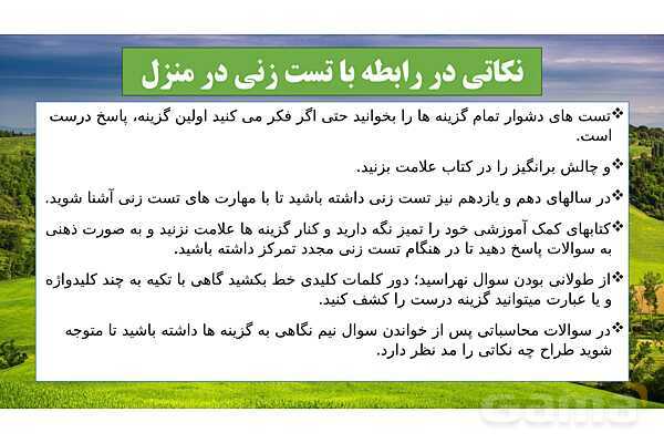 پاورپوینت آموزش مهارت های تست زنی- پیش نمایش