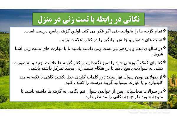 پاورپوینت آموزش مهارت های تست زنی- پیش نمایش