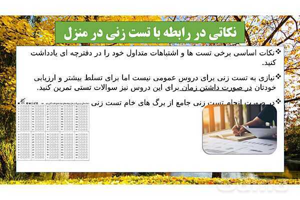 پاورپوینت آموزش مهارت های تست زنی- پیش نمایش