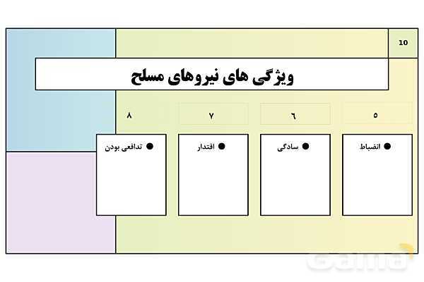پاورپوینت درس 7: آشنایی با نیروهای مسلح و خدمت مقدس سربازی | کتاب درسی آمادگی دفاعی دوره دوم متوسطه- پیش نمایش