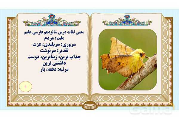 پاورپوینت درس 16 فارسی هفتم: آدم آهنی و شاپرک- پیش نمایش