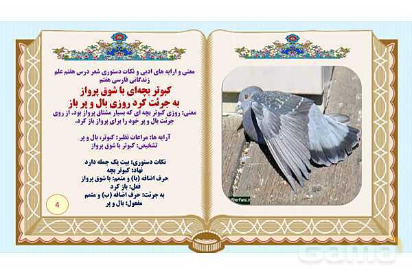 پاورپوینت درس 7 فارسی هفتم: علم زندگانی- پیش نمایش