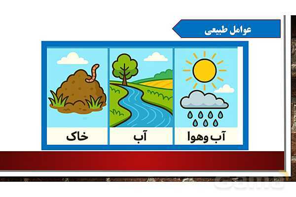 پاورپوینت آموزش درس پنجم مطالعات اجتماعی ششم: عوامل موثر در کشاورزی- پیش نمایش