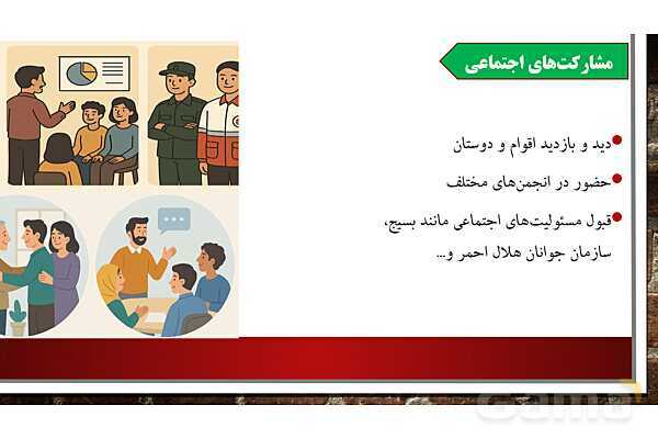 پاورپوینت آموزش درس 14 مطالعات  ششم دبستان: برنامه‌ریزی برای اوقات فراغت- پیش نمایش