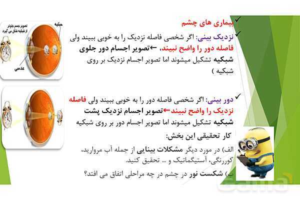 پاورپوینت تدریس درس 6: حس بینایی- پیش نمایش