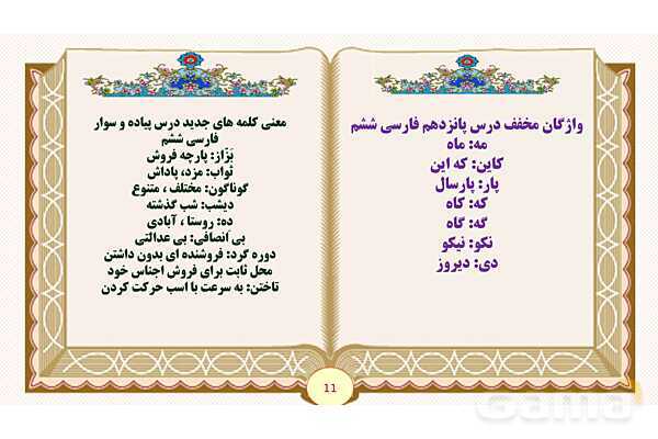 پاورپوینت درس 15 میوهی هنر فارسی پایه ششم - پیش نمایش