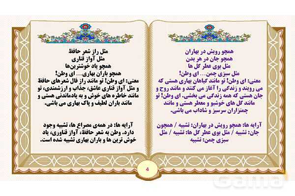 پاورپوینت درس 6 ای وطن فارسی پایه ششم ابتدایی - پیش نمایش