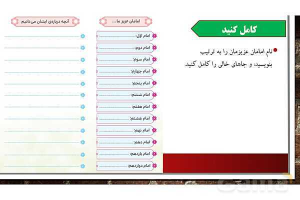پاورپوینت ارائه هدیه ششم | درس 7 : سیمای خوبان- پیش نمایش