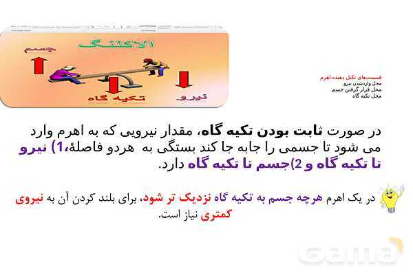 پاورپوینت تدریس درس 8: اهرم- پیش نمایش