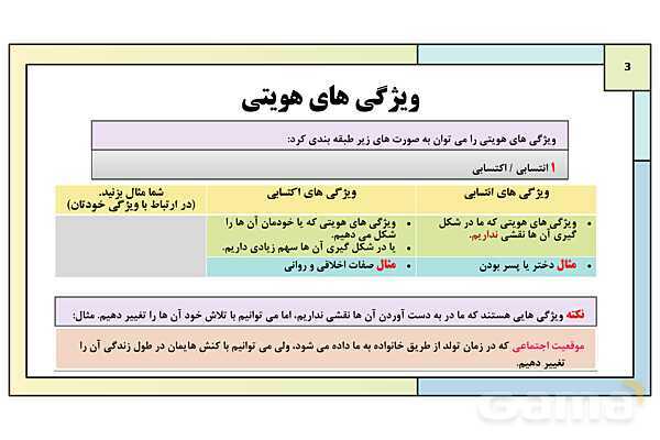 پاورپوینت تدریس درس 5: هویت | کتاب درسی هویت اجتماعی پایه دوازدهم- پیش نمایش