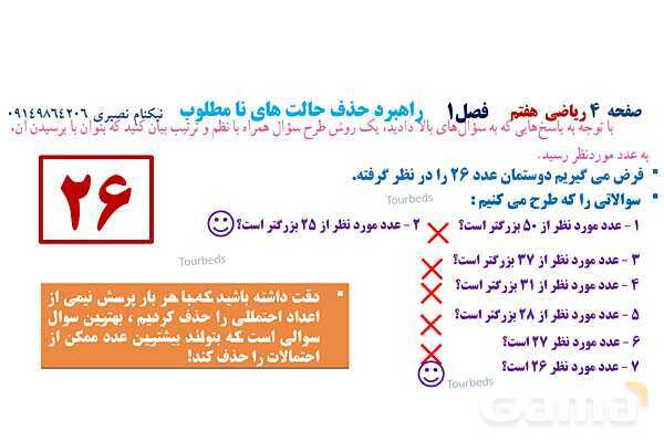 پاورپوینت ریاضی هفتم فصل اول: راهبردهای حل مسئله- پیش نمایش