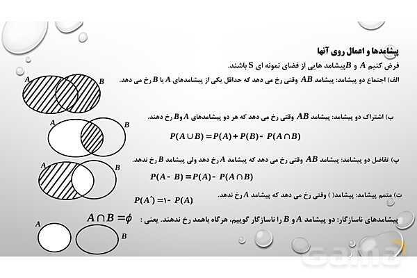 پاورپوینت فصل هفتم ریاضی 3 دوازدهم تجربی: قانون احتمال کل- پیش نمایش